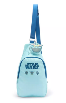 Disney Parks Grogu Sling Bag Coin Purse Charm Star Wars Mandalorian New W Tag