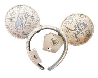 Disney Parks Animation Sketch Ear Minne Mouse Headband New with Tag
