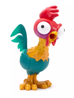 Disney Parks Heihei Squawking Vinyl Figure Squeeze and Scream Hei Hei Toy Moana