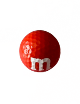 M&M's World Red Logo 1 Playable Golf Ball New