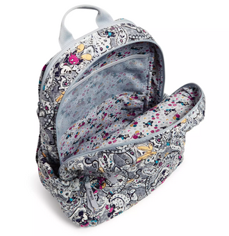 Disney Mickey and Friends Piccadilly Paisley Campus Backpack by Vera Bradley New
