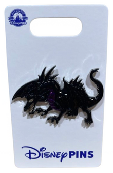 Disney Parks Metallic 3D Sculpted Maleficent Dragon Pin New with Card