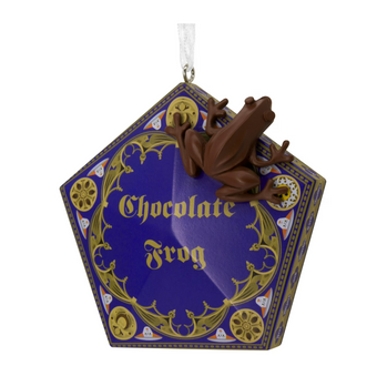 Hallmark Collectable Harry Potter Chocolate Frog Christmas Ornament New With Box
