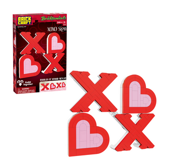 Brickcraft Bricktanicals XOXO Sign Building Kit Heart Valentine New With Tag