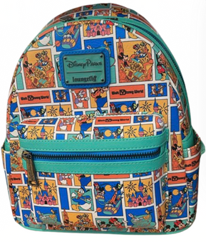 Disney Parks WDW Mickey and Friends Play in Park Loungefly Backpack New W Tag