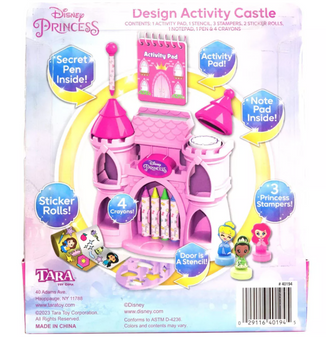 Disney Princess Castle Design Set with Stickers Crayons Stampers New