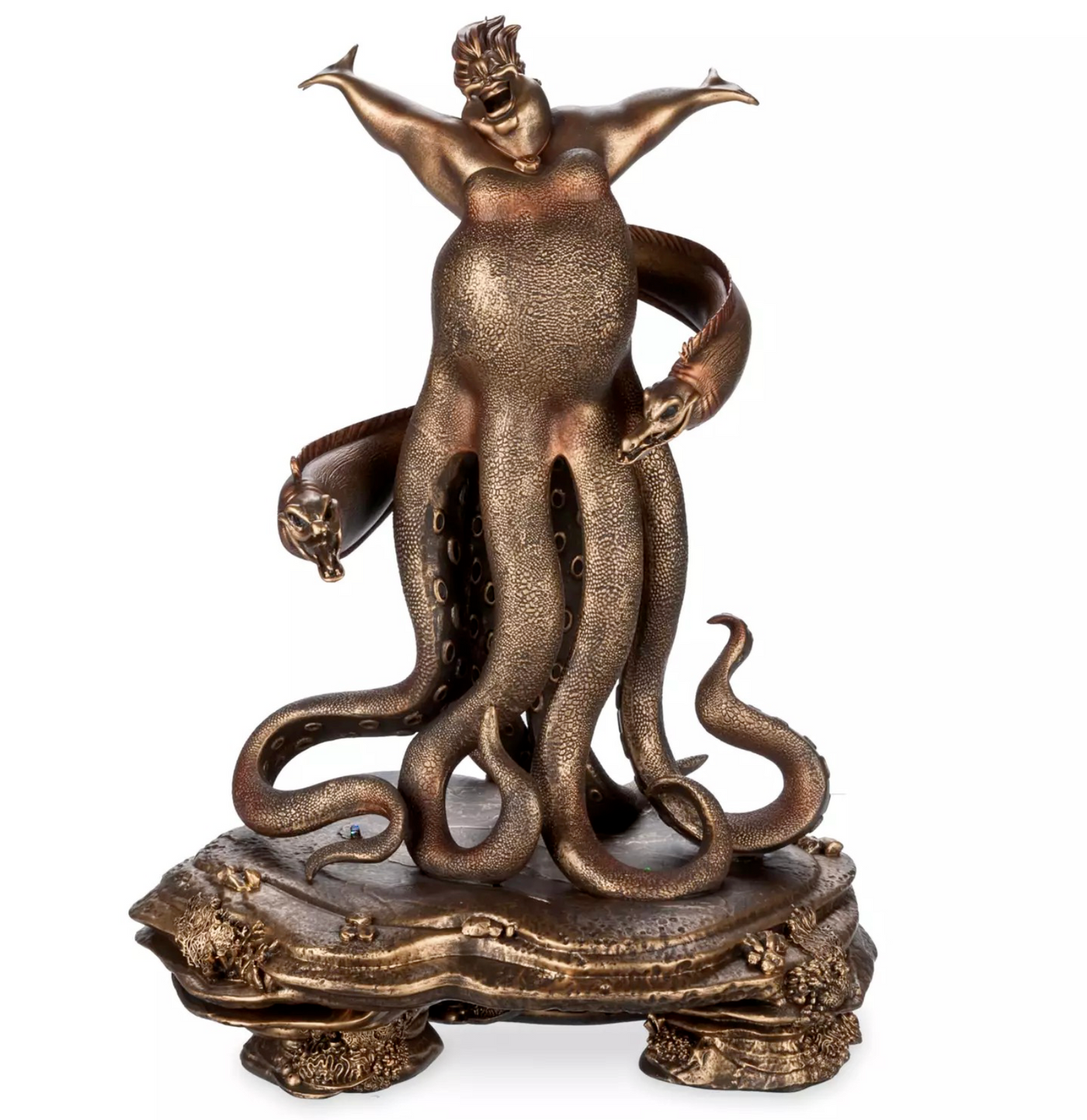 Disney The Little Mermaid Ursulal Light-Up Bronze Figurine New with Box