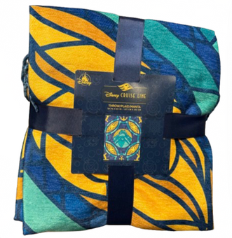 Disney Parks Cruise Line Mosaic Collection Throw Plaid Blanket New With Tag