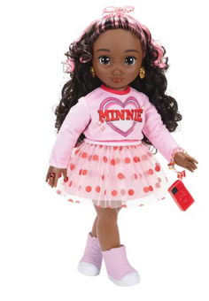 Disney ILY 4EVER Minnie Inspired 18” Doll Dark Brown Hair/Eyes Toy New W Box