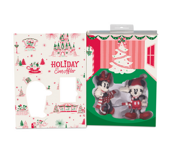 Hallmark Disney Holiday Ever After Mickey Minnie Ornaments Set New With Box
