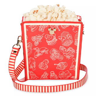 Disney Parks Eats Snacks Collection Popcorn Box Crossbody Bag New with Tag