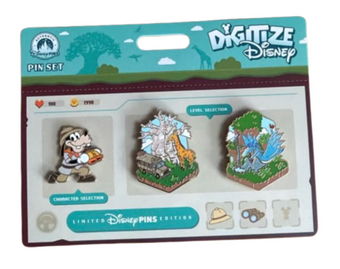 Disney Parks Disney Digitize Animal Kingdom Interchangeable Pin Set New W Card