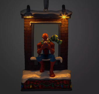 Disney Spider-Man Light-Up Christmas Sketchbook Ornament New with Tag