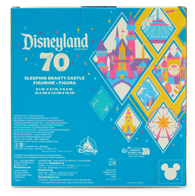 Disney Disneyland 70th Sleeping Beauty Castle Figure Figurine Staute New Box