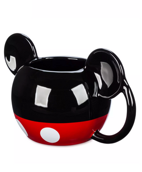 Disney Parks Mickey Icon Signature 23oz Ceramic Coffee Mug New