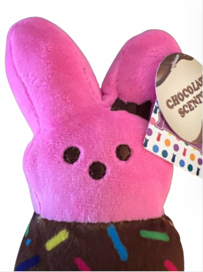 Peeps 2024 Peep Chocolate Scented Pink Easter Bunny 5.75" Plush New with Tag