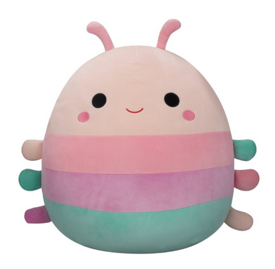 Squishmallows Original 16" Light Peach Caterpillar Large Plush Toy New with Tag