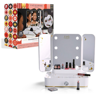 FAO Schwarz Makeup Vanity Mirror Set New With Box