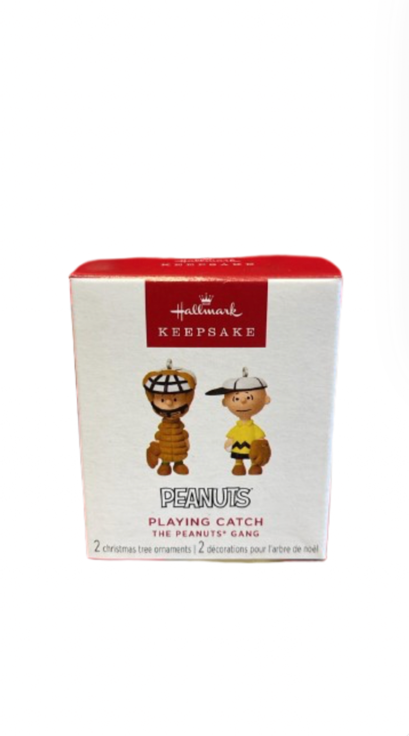 Hallmark 2025 Keepsake Mini The Peanuts Gang Playing Catch Ornaments Set New
