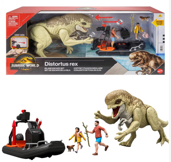 Jurassic World Rebirth Storypack Raft Villain Dino Aquilops Island Escape Toy Nw
