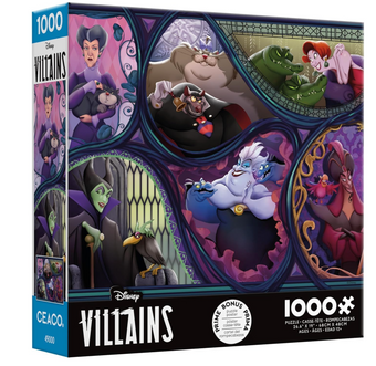 Ceaco Disney Villains and Their Pets 1000 Piece Jigsaw Puzzle for Adults New