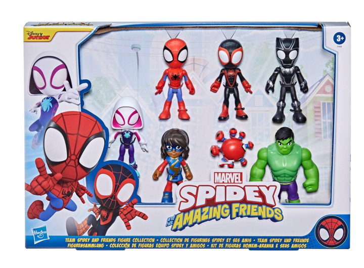 その他 Spidey Marvel Spidey and His Amazing Friends Team Figure Collection 7pk