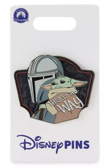 Disney Parks Din Djarin & Grogu Pin Star Wars Mandalorian and Grogu New With Tag