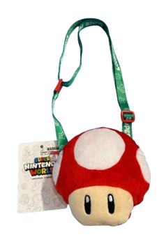 Universal Studios Super Nintendo World Toad Plush Shoulder Pouch New With Tag