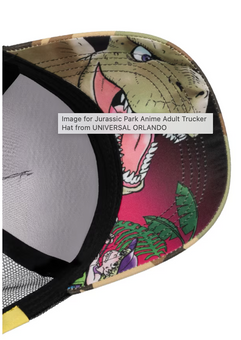 Universal Studios Jurassic Park 30th Anime Trucker Cap Baseball Hat New With Tag