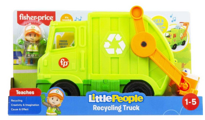 Fisher-Price Little People Recycling Truck Toy New With Box