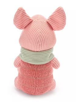 Disney Parks Piglet Knit Limited Plush Winnie the Pooh 8'' Toy New With Tag