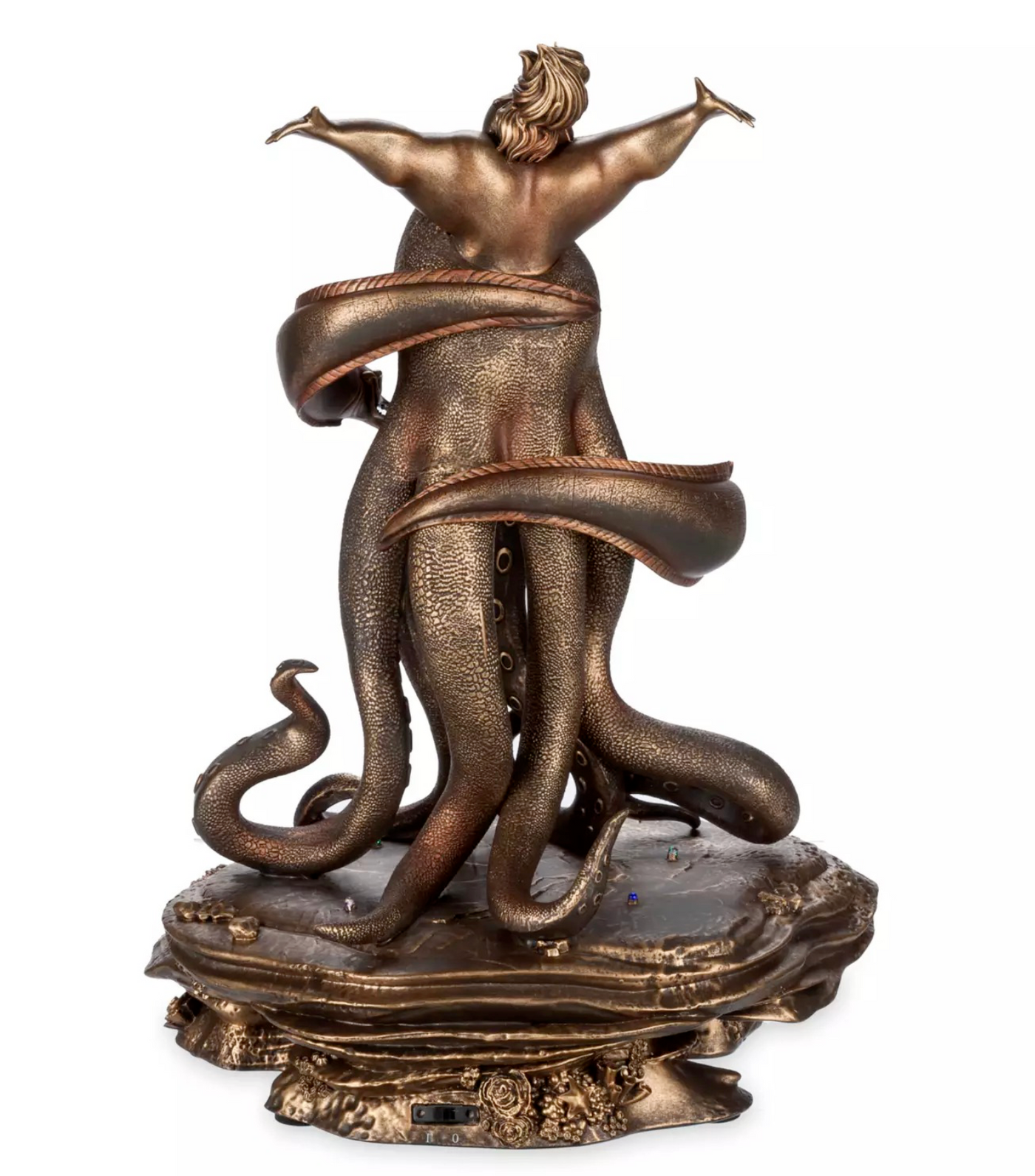 Disney The Little Mermaid Ursulal Light-Up Bronze Figurine New with Box