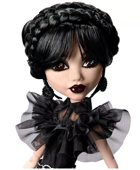 Monster High x Wednesday Collectible Rave'N Wednesday Doll in Black Gown New