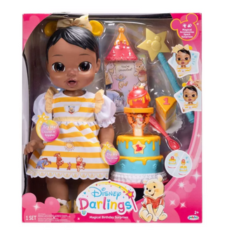 Disney Darlings Magical Birthday Surprises Winnie the Pooh Doll Toy New W Box