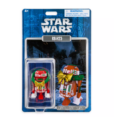 Disney Parks Star Wars Droid Factory R8-H23 with Christmas Wreath Figure New