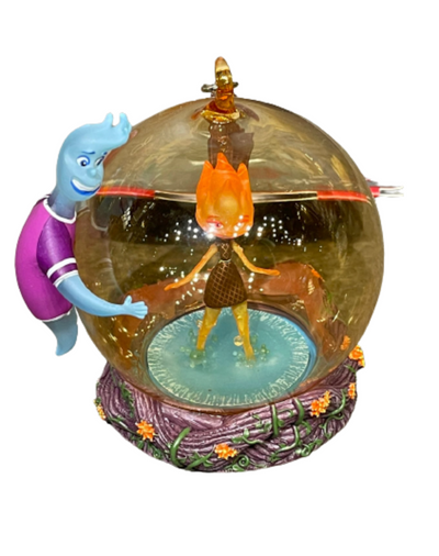 Disney Parks Elemental Sketchbook Glass Globe Christmas Ornament New With Tag