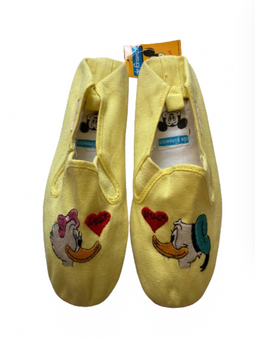 Disney Yellow Daisy Donald Love De Fonseca Italy Espadrilles Shoes Size 7 New
