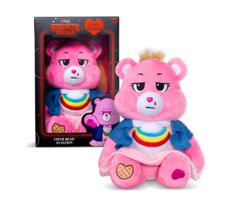 Netflix Care Bears x Stranger Things Cheer Bear as Eleven Plush New with Tag