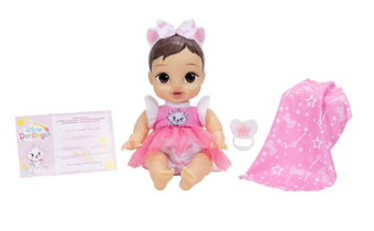Disney Darlings Snuggly Stars Doll Marie Brunette Hair Brown Eyes Toy New W Box