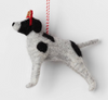 Target Felted Wool Pointer Dog Wearing Headband Christmas Ornament New with Tag