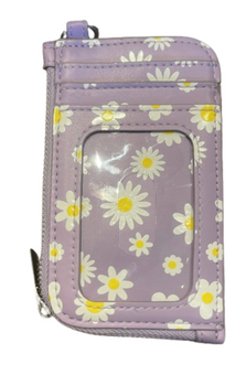 Disney Parks Daisy Duck Credit Cards Holder Purple Flowers New With Tag