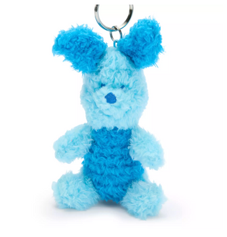 Disney D23 Winnie the Pooh Piglet Blue Plush Keychain Bag Charm New with Tag