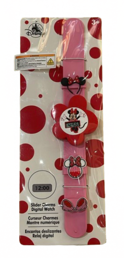 Disney Parks Minnie Mouse and Pals Slider Charms Digital Watch Kids New with Tag