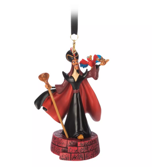 Disney Parks Aladdin's Jafar Villains Sketchbook Christmas Ornament New With Tag