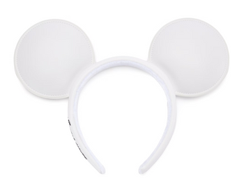 Disney Parks Mickey Mouse White Ear Headband for Adults New With Tag