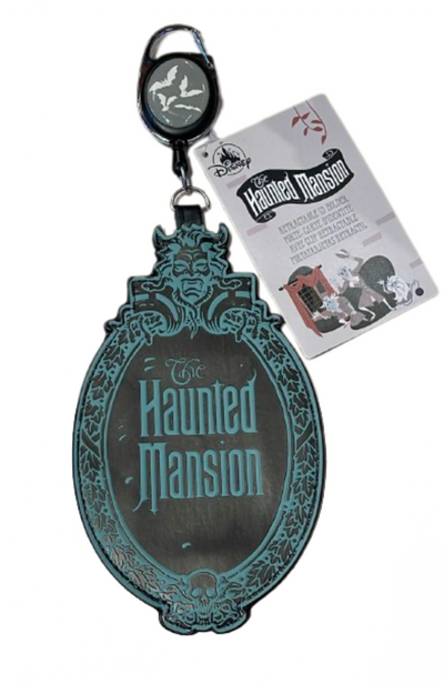 Disney Parks Haunted Mansion Retractable ID Holder New with Tag