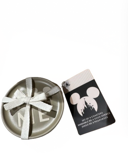 Disney Parks Homestead Collection Cinderella Castle Set of 4 Coasters New w Tag