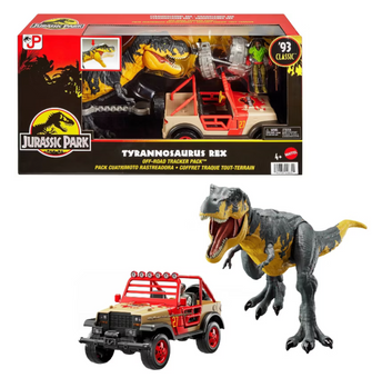 Jurassic World Tyrannosaurus Rex Off Road Tracker Figure Playset Toy New W Tag