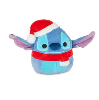 Disney's Stitch 8" Santa Holiday Christmas Plush by Squishmallows New with Tag