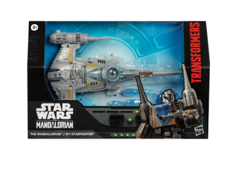 Transformers Star Wars Mandalorian N-1 Starfighter 7.5 Action Figure New W Box